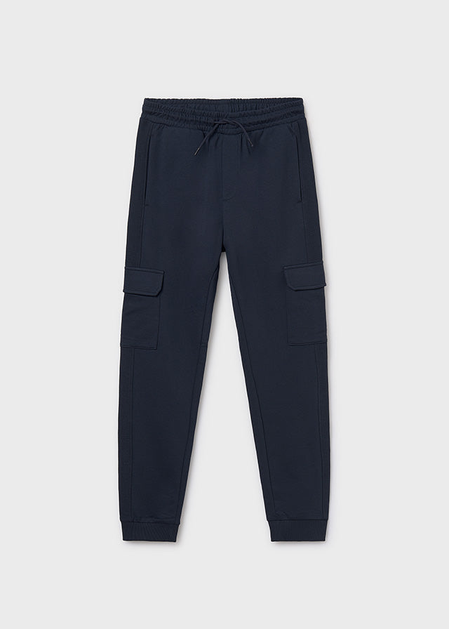 Knit cargo pants