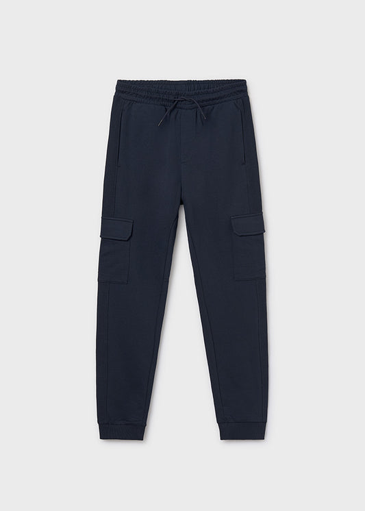 Knit cargo pants