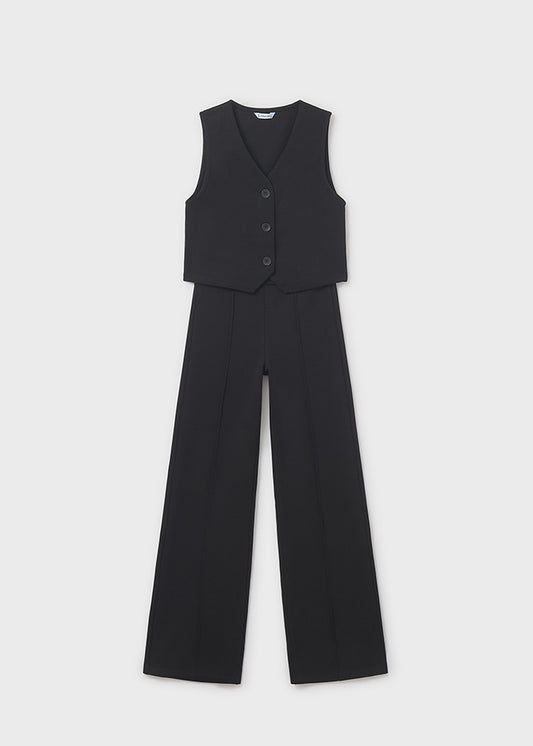 Shorts set w/ long vest