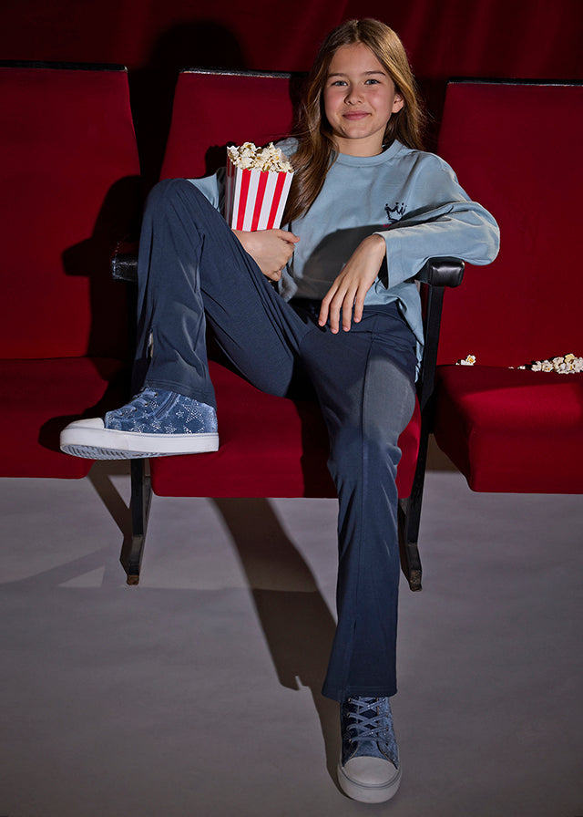 turned waistband leggings