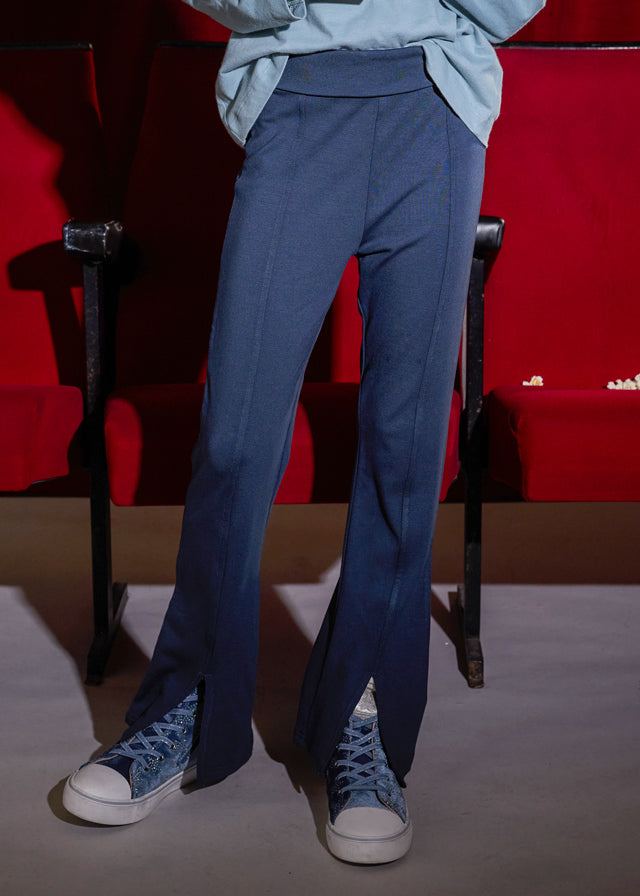 turned waistband leggings