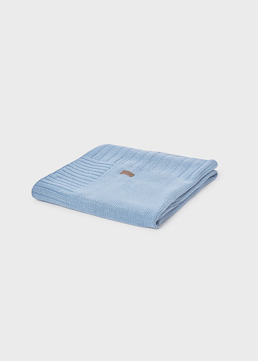 Knit baby blanket