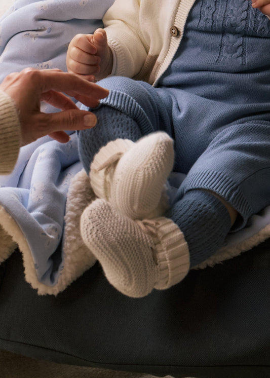 Knit booties