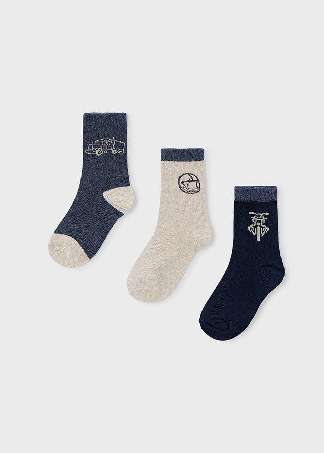 Set of 3 socks "dinos"