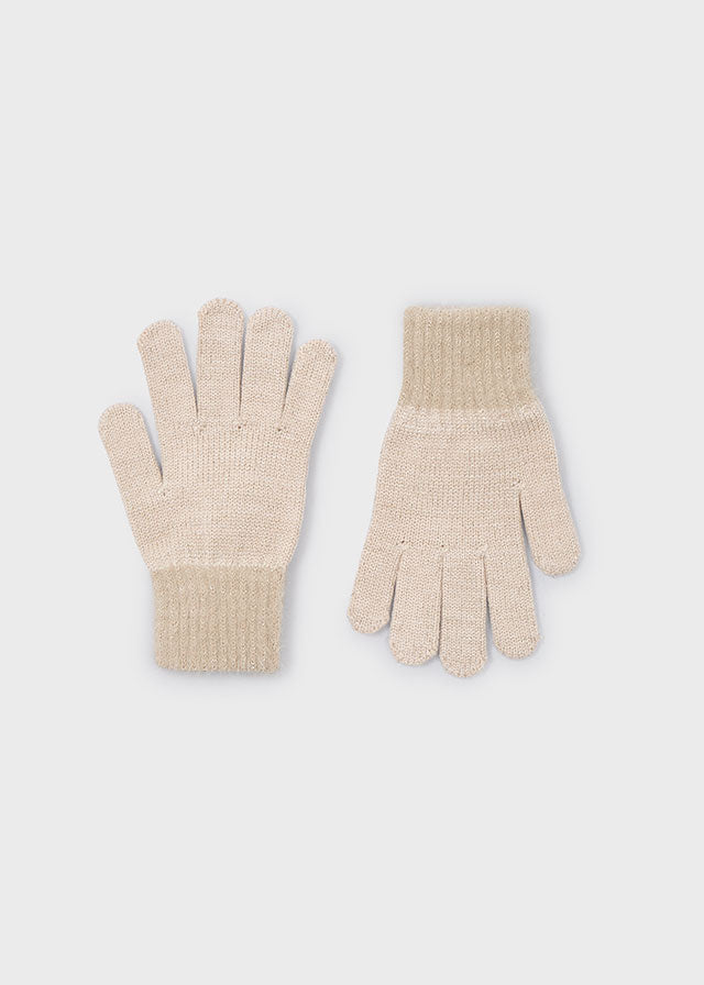 tricot fur gloves