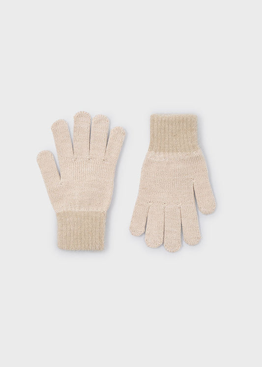 tricot fur gloves