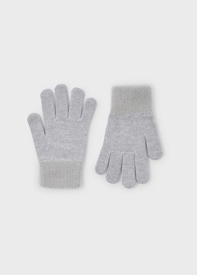 tricot fur gloves