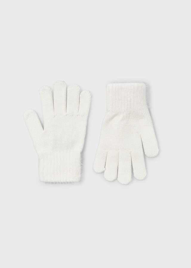 tricot fur gloves