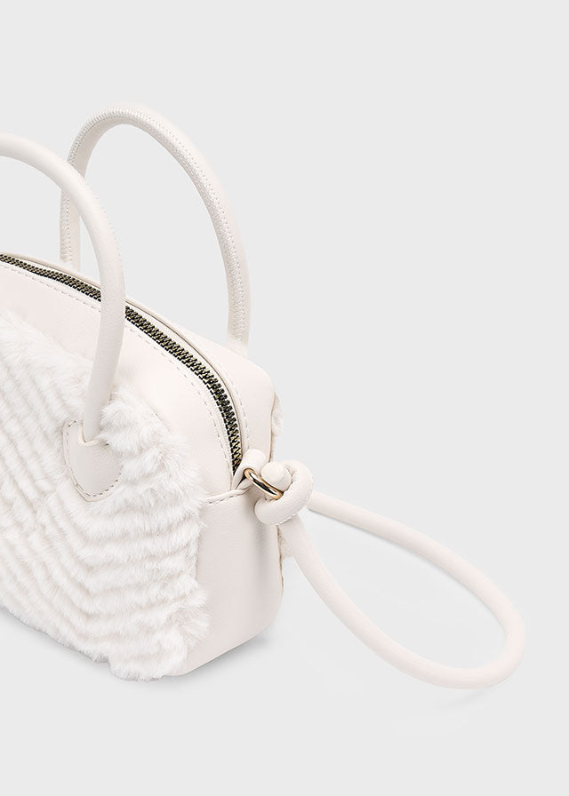 Faux-fur handbag
