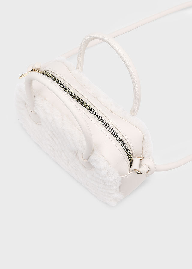 Faux-fur handbag