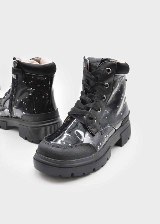 Gliter biker boots