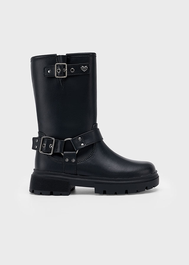 High biker boots