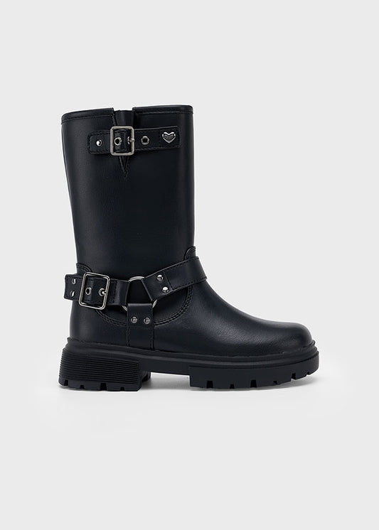 High biker boots