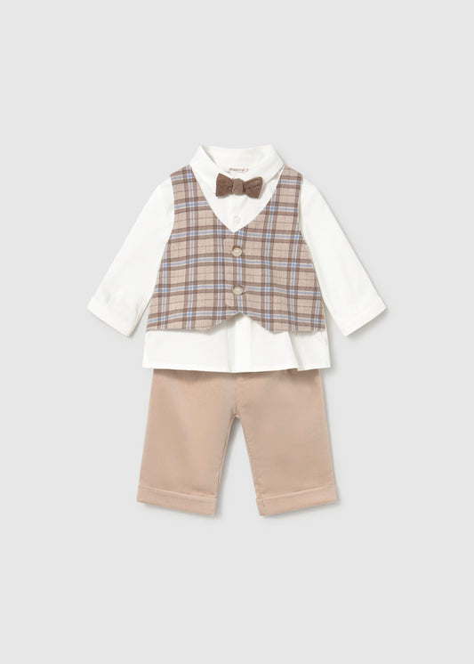 Vest shirt pants set