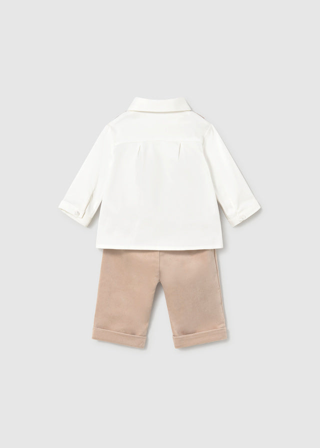 Vest shirt pants set