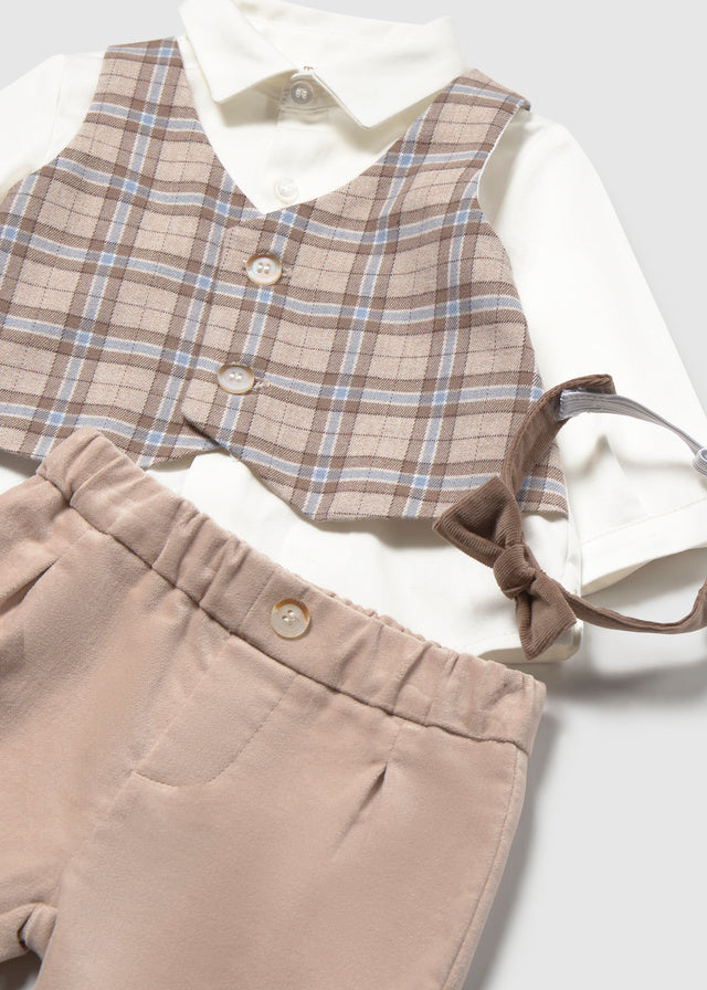 Vest shirt pants set