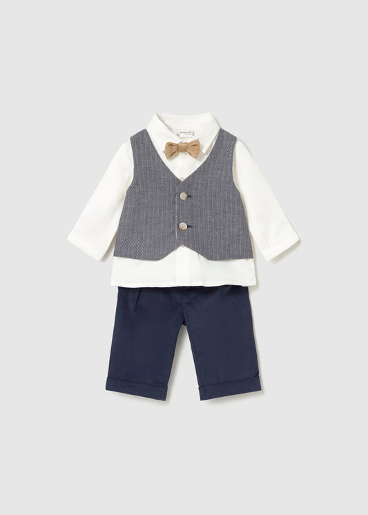 Vest shirt pants set