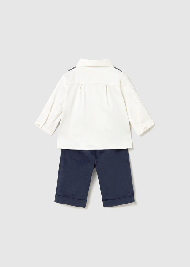 Vest shirt pants set