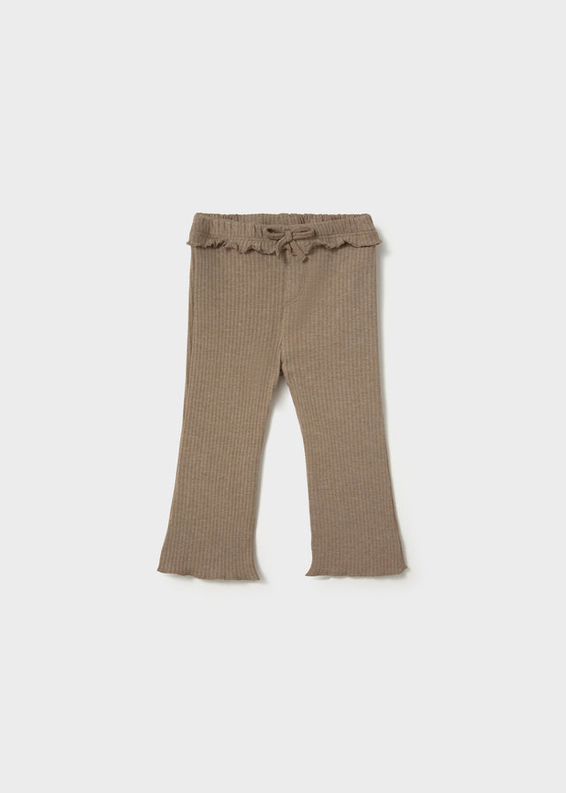 Ribbed flare leggings