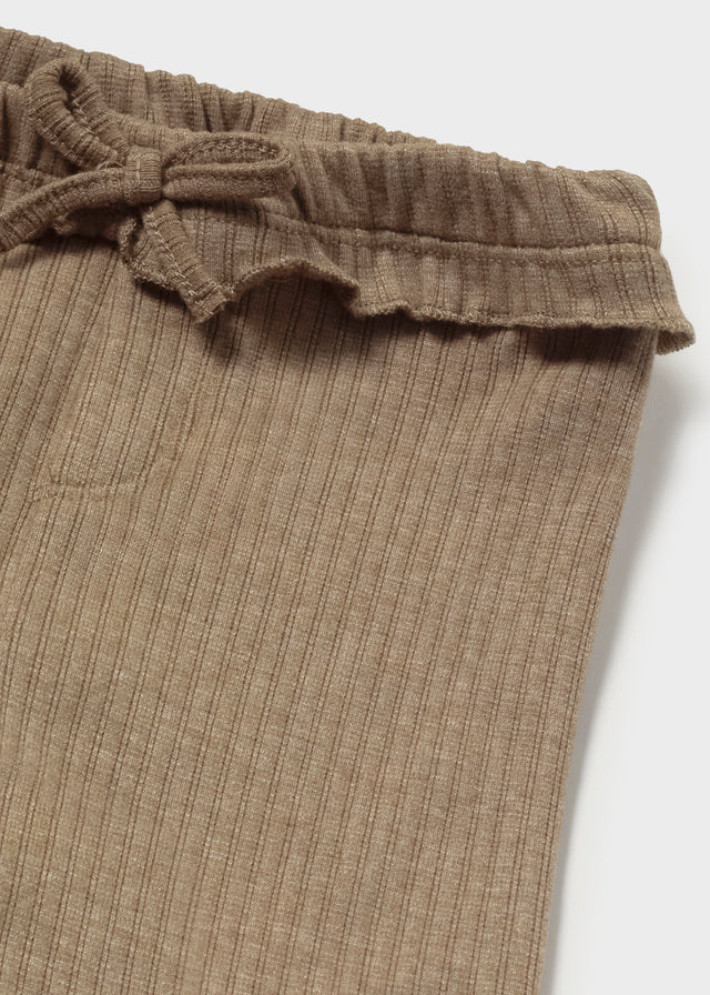 Ribbed flare leggings