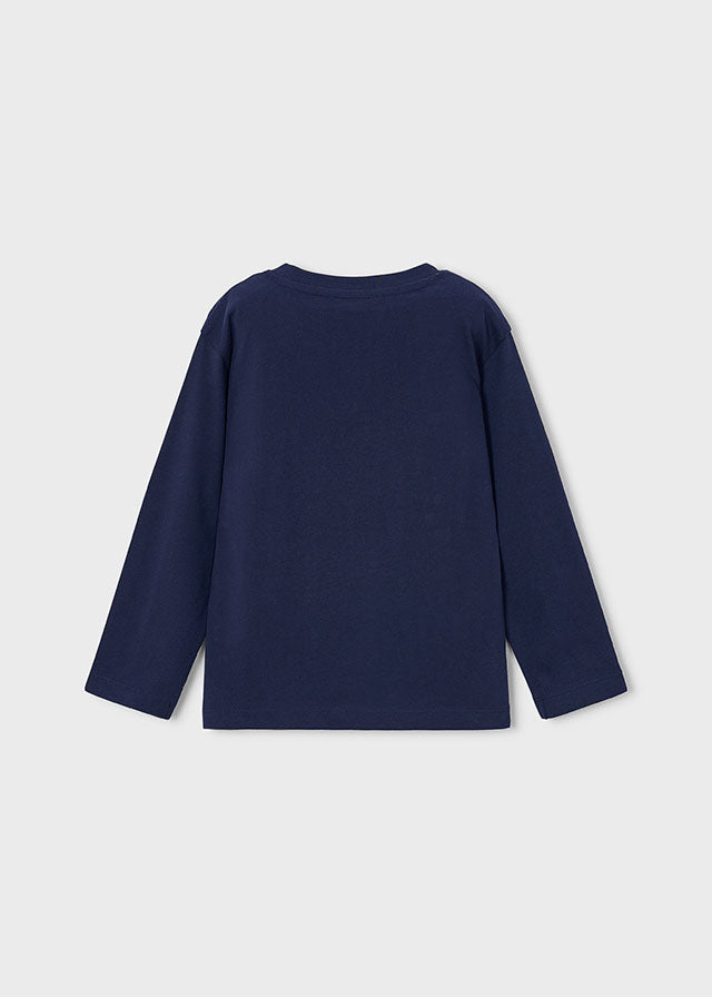 l/s dog print t-shirt