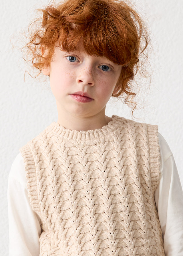 Knitting vest