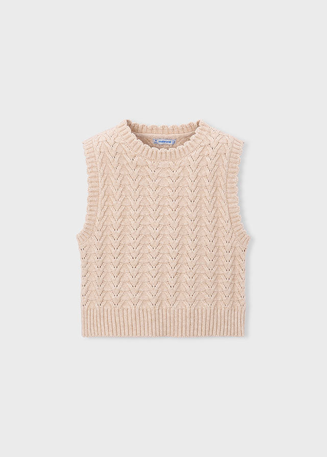 Knitting vest