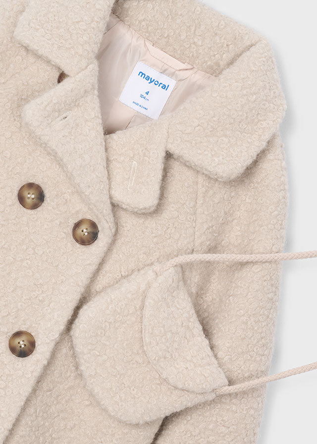 Boucle coat purse