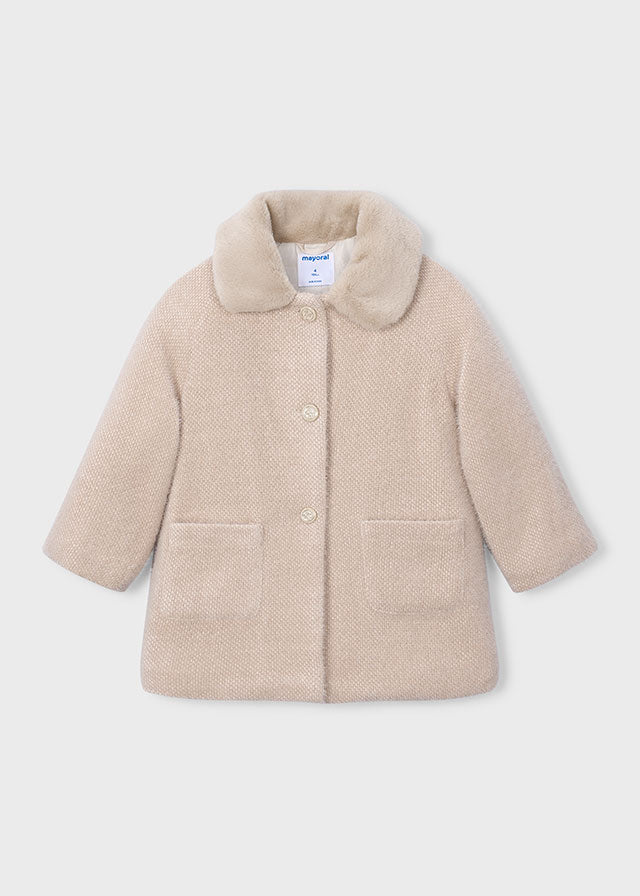 Knitted fur coat
