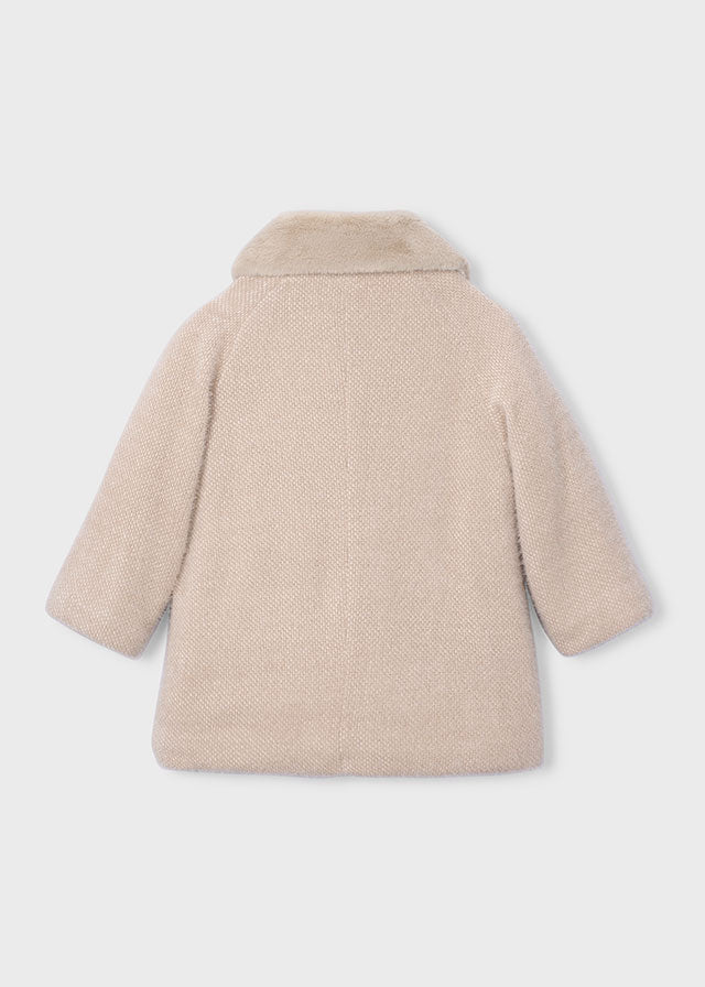 Knitted fur coat