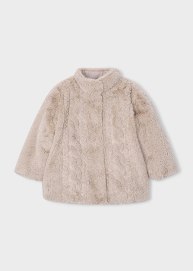 Faux-fur coat