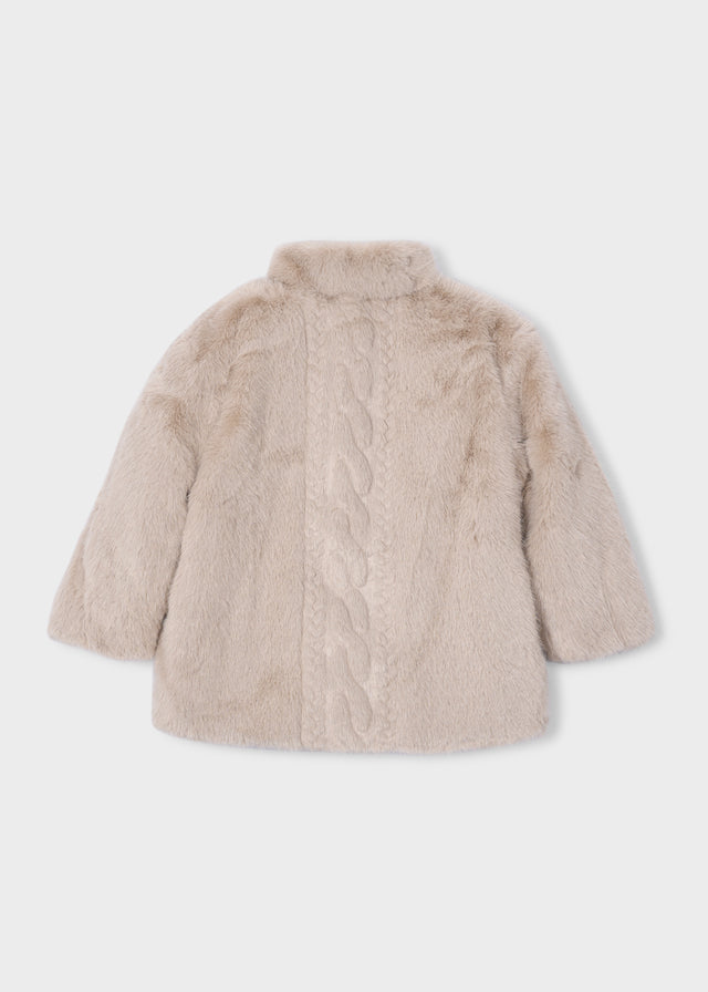 Faux-fur coat