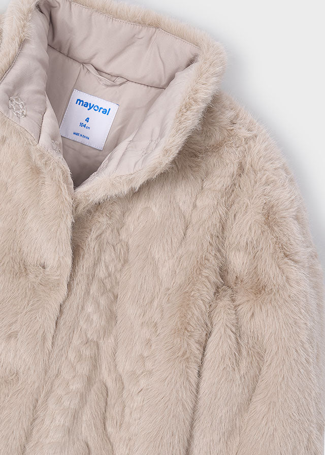 Faux-fur coat