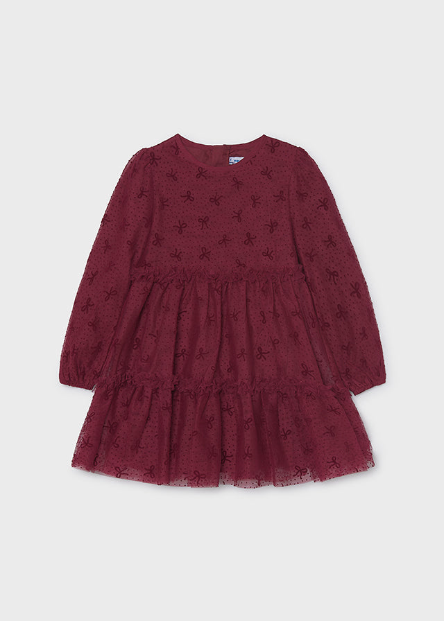 Tulle printed dress