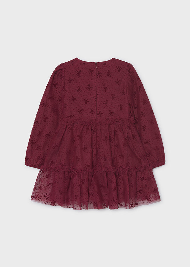 Tulle printed dress