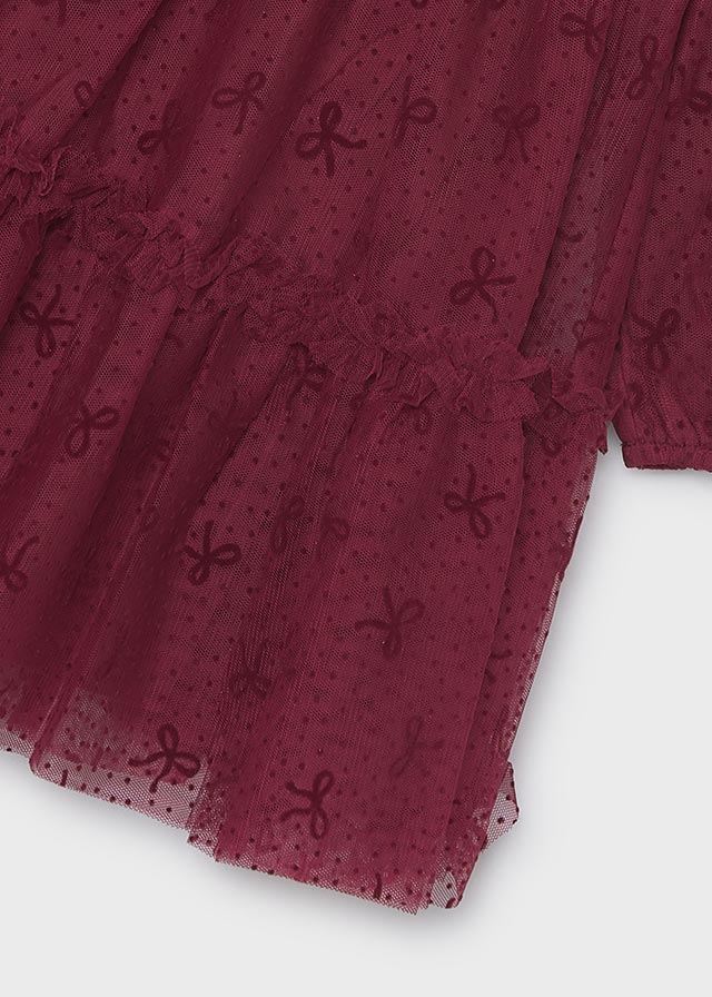 Tulle printed dress
