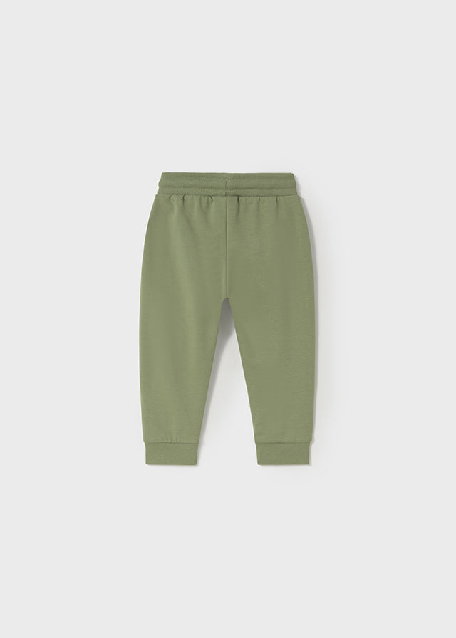 Basic cuffed fleece trousers