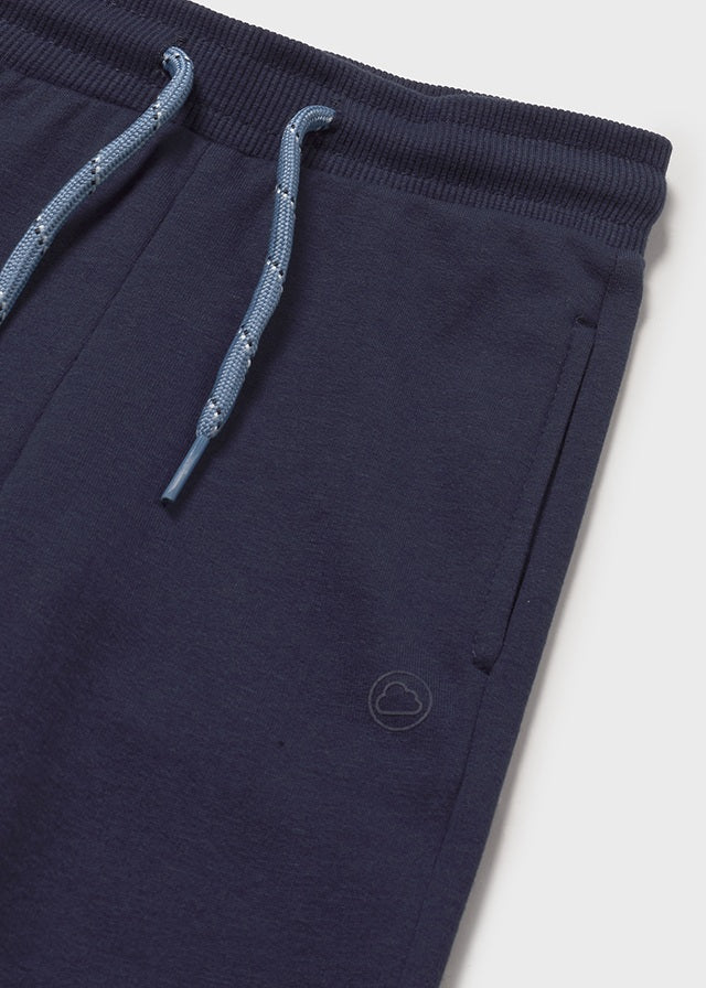 Basic cuffed fleece trousers