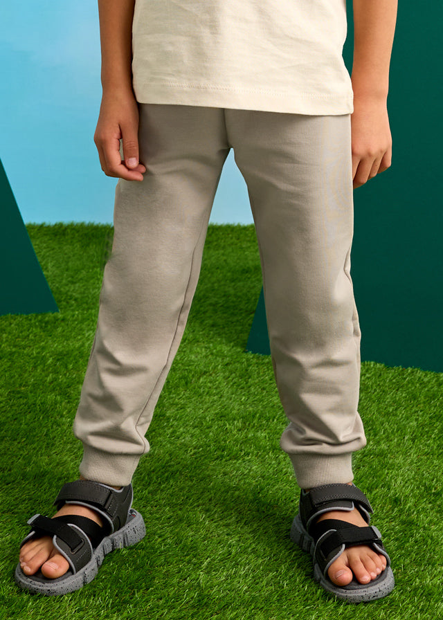 Basic cuffed fleece trousers