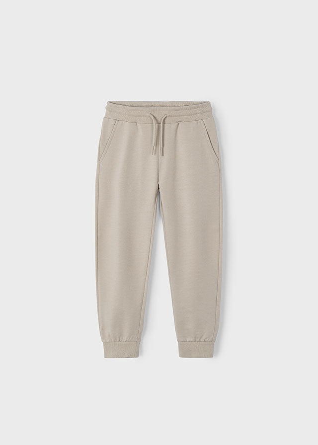 Basic cuffed fleece trousers