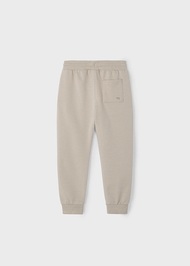 Basic cuffed fleece trousers