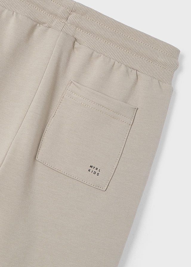 Basic cuffed fleece trousers