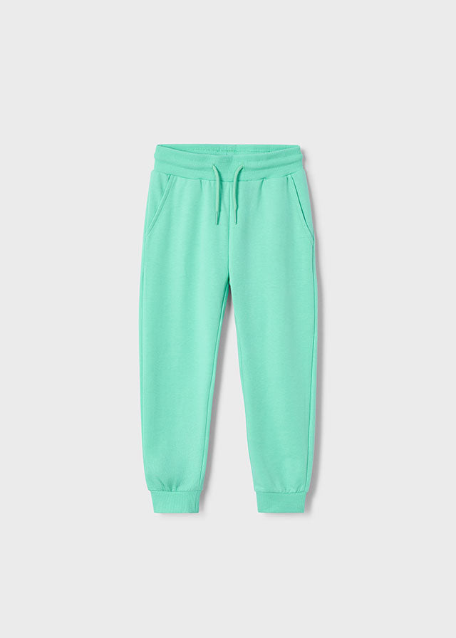 Basic cuffed fleece trousers