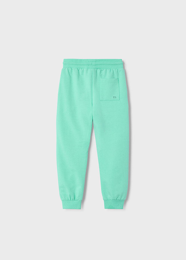 Basic cuffed fleece trousers