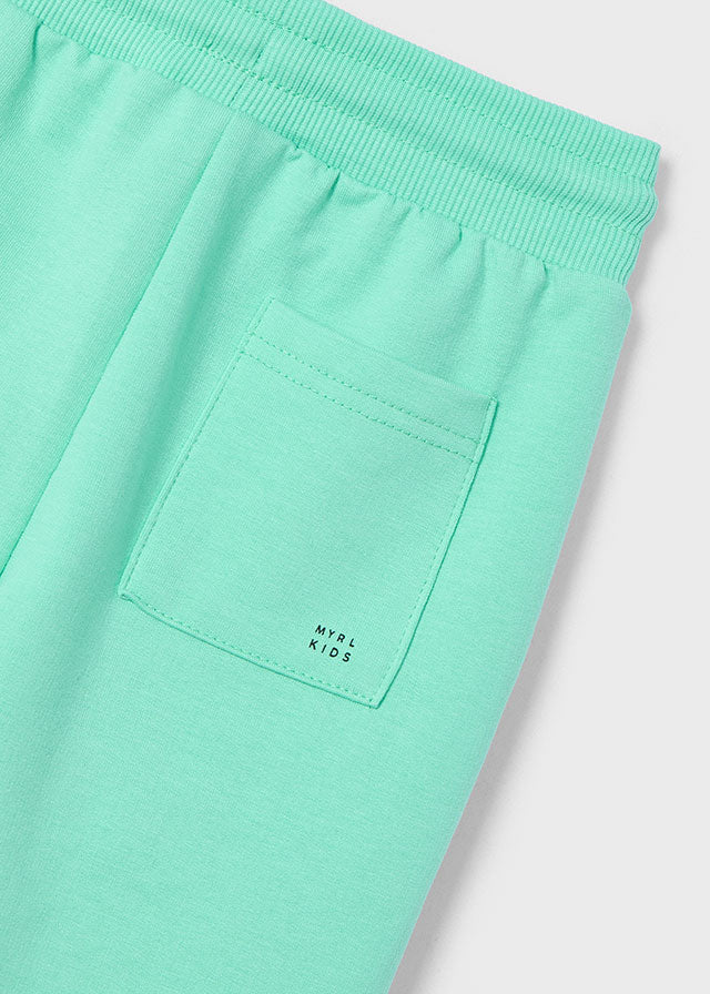 Basic cuffed fleece trousers