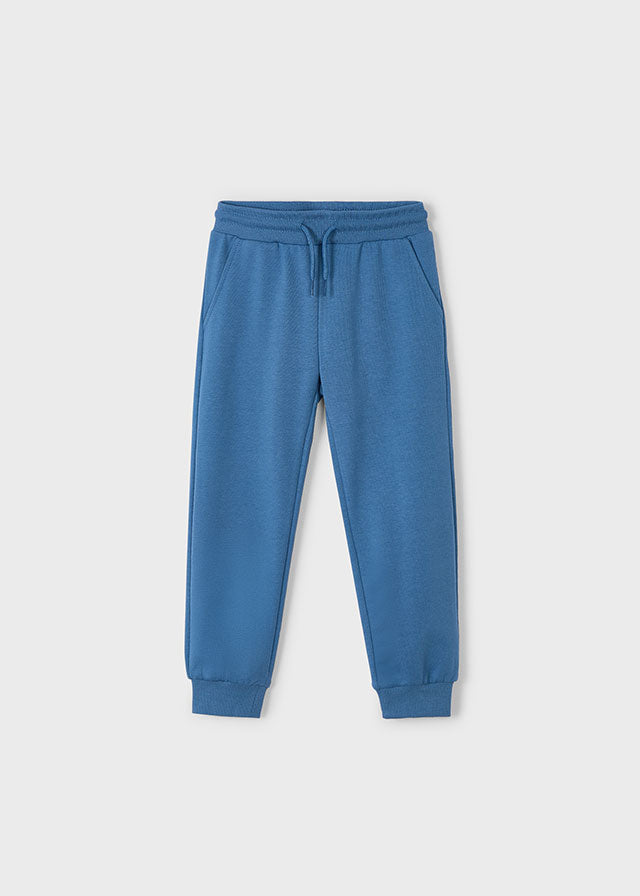 Basic cuffed fleece trousers