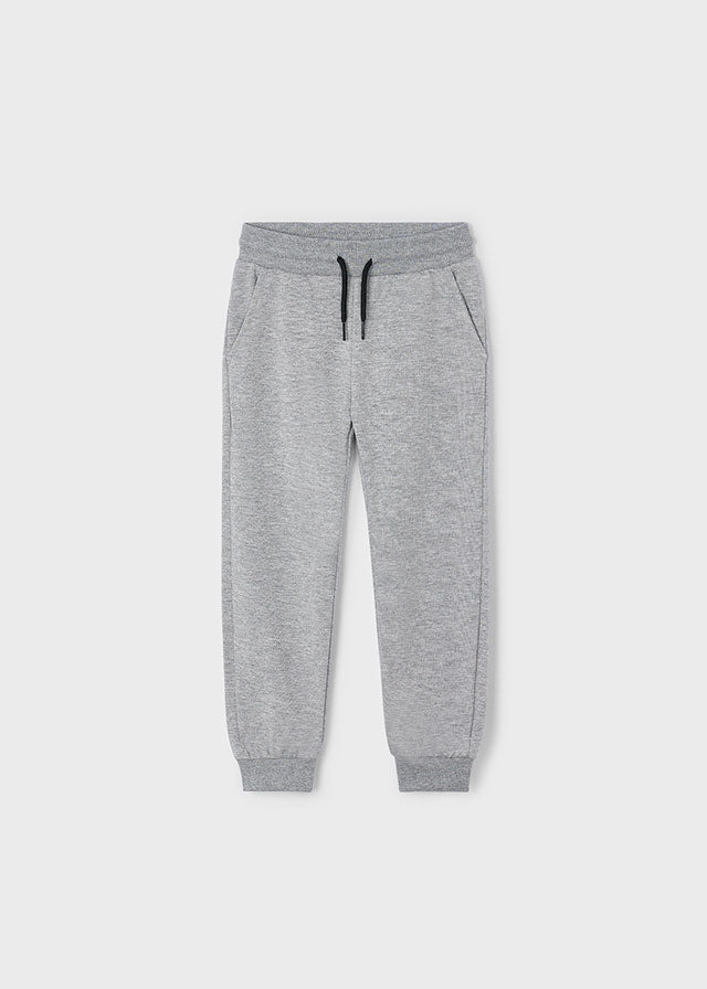 Basic cuffed fleece trousers