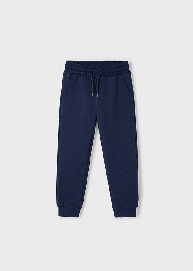 Basic cuffed fleece trousers