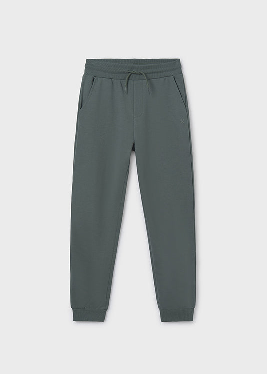 Basic cuffed fleece trousers