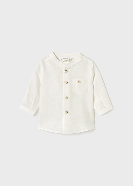 L/s mao collar shirt
